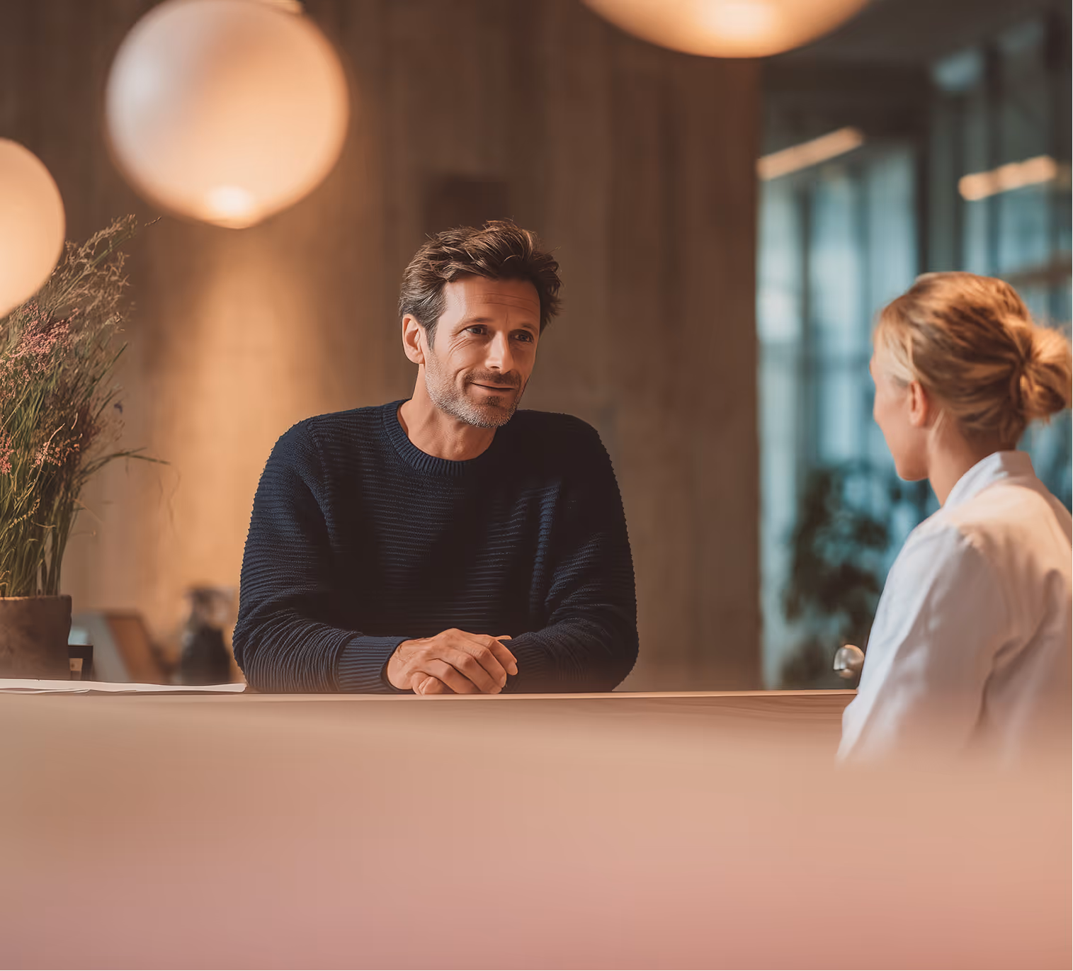Clinic professionals using the Patient Realm